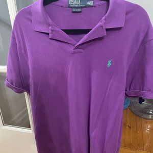 XL Men's Cotton Purple Polo